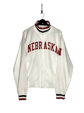 Majestic Trainingsjacke Nebraska Huskers Weiß Rot Größe L