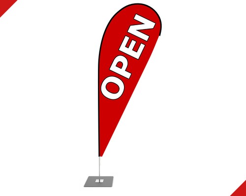 Beachflag open reklame - beachflag,