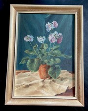 Originales Ölgemälde - Blumen mit Vase signiert K. Zell 1926