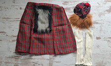 Faschings- Schotten-Kostüm (Kilt, Mütze, Strümpfe) 