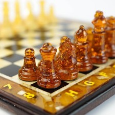 Made in USA Baltic Amber Chess