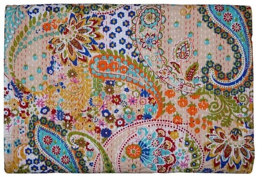 Indische kantha steppdecke aus - kantha-steppdecke,