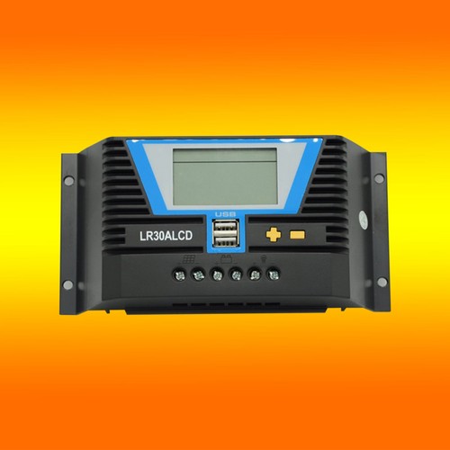 30a lcd solarladeregler - 30a,