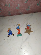 Alte Holz-Figuren-Winterhilfswerk-Kinderzimmer-Puppenhaus-Puppenstube