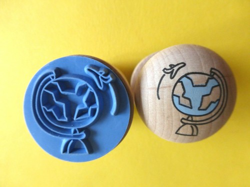 Motivstempel stempel globus - stempel,