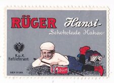 Reklamemarke Rüger Hansi
