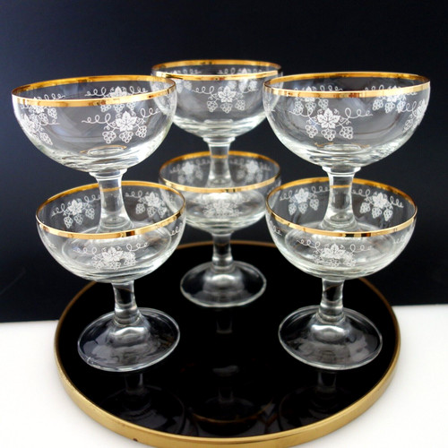 Edle vintage sektschalen - edle,