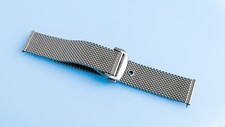 Milanese Uhrenarmband 20mm Faltschließe,   Mesh z.b. für Omega Seemaster u.a.