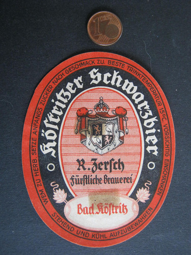 Bieretikett köstritzer - bieretikett,