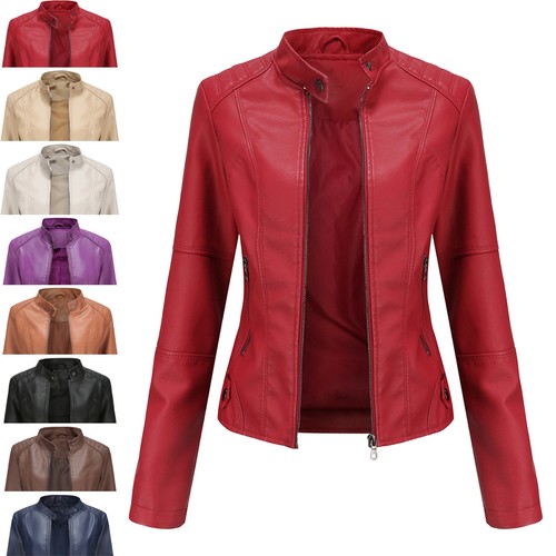 Damen lederjacke frühling - damen,