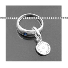 Jungen Safir Taufring blau