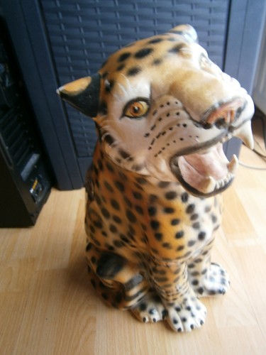 Leopard deko 70 80ger - leopard, ca.