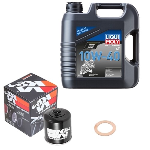 ölfilter set liqui moly - k&n,