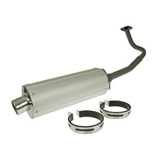 Auspuffanlage GY6 Motortyp 139QMB / 139QMA ohne SLS Aluminium-Enddämpfer