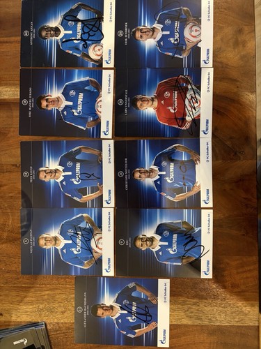Schalke autogrammkarten - 9,