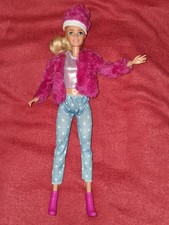 Barbie Puppen Kleidung Winter Set 5tlg Fell Jacke Pelz Mütze Hose Stiefel K25