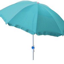 Ø2m Sonnenschirm rund Gartenschirm Strandschirm Schirm petrol knickbar UV Schutz