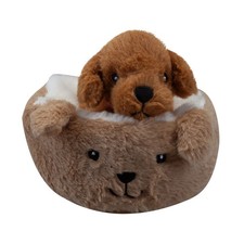 Cockapoo Stofftier Beige Bett