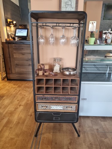 Weinregal hwc c91 barschrank - weinregal,