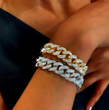 Cuban link iced out - link, gold