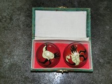 Meditationskugeln, Chinesische Klangkugeln, mit Original-Schatulle