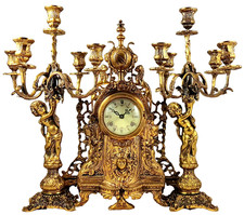 antike Carteluhr Kaminuhr zwei