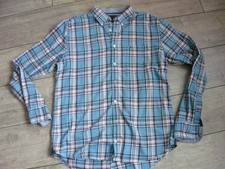 Tommy Hilfiger Herren Flanellhemd blau kariert, Gr. L, sehr gut erhalten