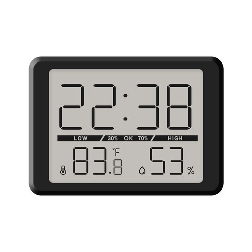 Digitale wanduhr mit - digitale, großer
