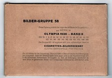Bildergruppe 58- OLYMPIA 1936- Cigaretten - Bilderdienst - Sammelbilder