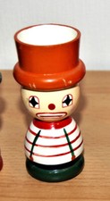 Eierbecher Figur Clown  Holz handbemalt