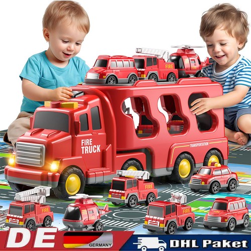 Lkw feuerwehrauto mit - in,