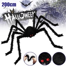 Halloween Riesen Spinne Realistisch Plüsch Tarantula Dehnbar Spinnen Rote Augen