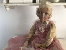 Alte  Boudoir Puppe Sofa Doll