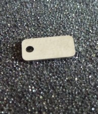 Gravur Rohling Edelstahl, Blanko Gravurschild Gravurplatte Anhängeschild, V2A