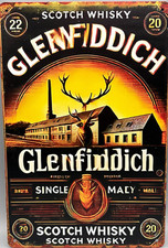 Blechschild-Whisky-Glenfiddich