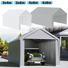 Autozelt Lagerzelt Carport Gerätehäuser 3x4m 3x6m 4x6m 4x8m Garage Zelt mit Tür