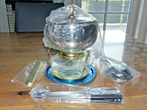 Fondue set edelstahl - für, 6