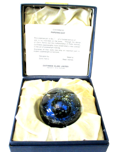Caithness glas briefbeschwerer - caithness,
