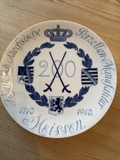 Sammelteller 200 Jahre Koeniglich Saechsische Porzellan-Manufaktur Meissen