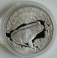 Polen 20 zl. 1998 Kröte, Silber
