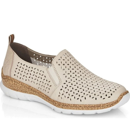 Rieker damen beige leder - rieker,