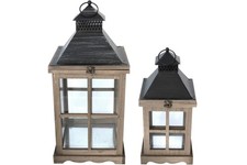 2er Set Deko Laterne mit