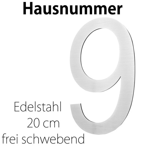 Edelstahl hausnummer cm - hausnummer, 20
