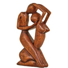Holz figur skulptur abstrakt - holz,