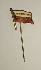 Orig. emaill. Anstecknadel BSG Lokomotive Hohenleipisch DDR Fussball Sport Lok 