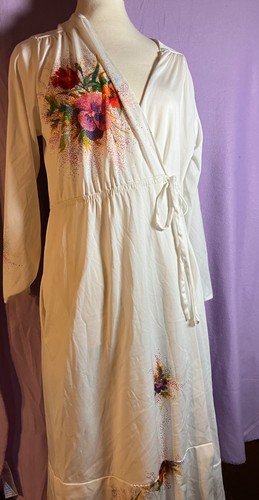 Vintage wickelkleid lang weiß - wickelkleid,