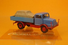 Brekina 71537 IFA S 4000-1 P-Lkw blau/rot Ladegut 1:87 NEU Modellauto