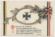 Patriotische AK Eisernes Kreuz   Brüder sind wir allzusamm........1.WK  (9x)