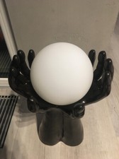 Space Age Keramiklampe Vintage Tischlampe Hoffnung Kugellampe