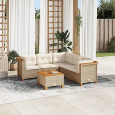 5-tlg. Garten-Sofagarnitur mit